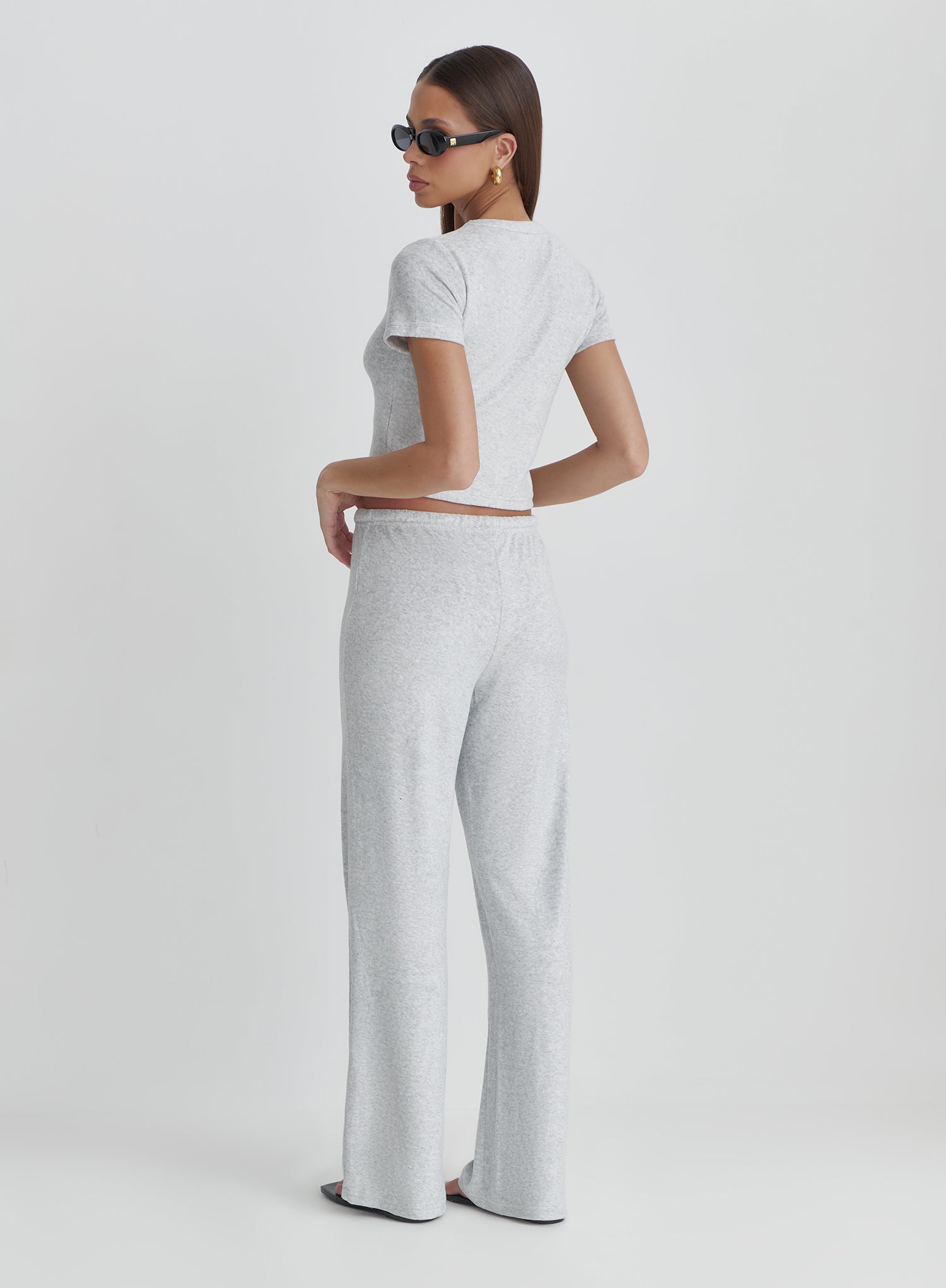 Grey Towelling Baby Tee